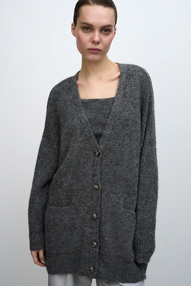 Alpaca wool blend cardigan - BRUSNIKA Women Clothes