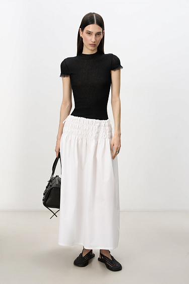 Skirt with gathered detail - BRUSNIKA Women Clothes