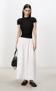 Skirt with gathered detail - BRUSNIKA. Women clothes