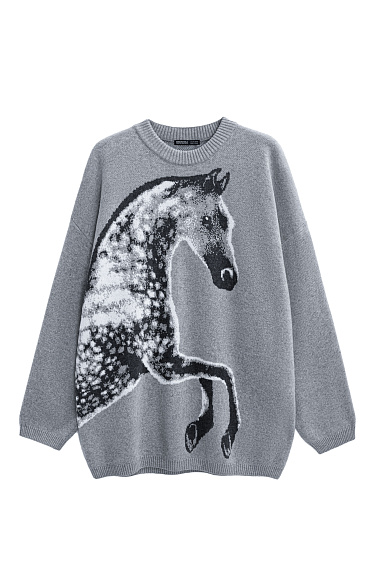 Horse print jumper - BRUSNIKA Women Clothes