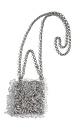 Mini bag made of asymmetrical details - BRUSNIKA. Women clothes