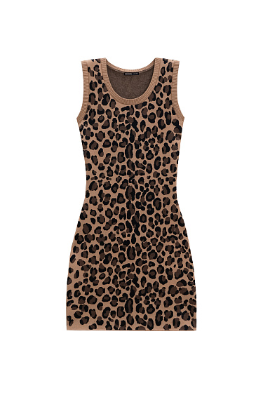 mini dress with jacquard pattern - BRUSNIKA Women Clothes