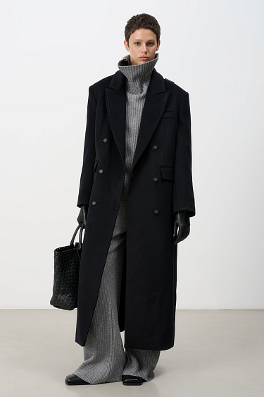 Double-breasted wool coat - BRUSNIKA Women Clothes