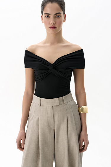 Off-the-shoulder top - BRUSNIKA Women Clothes