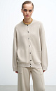 Knitted merino wool bomber jacket - BRUSNIKA. Women clothes