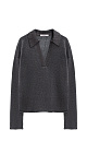 100% linen jumper with a polo collar - BRUSNIKA. Women clothes