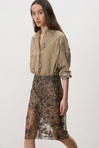 Beaded skirt - BRUSNIKA Women Clothes