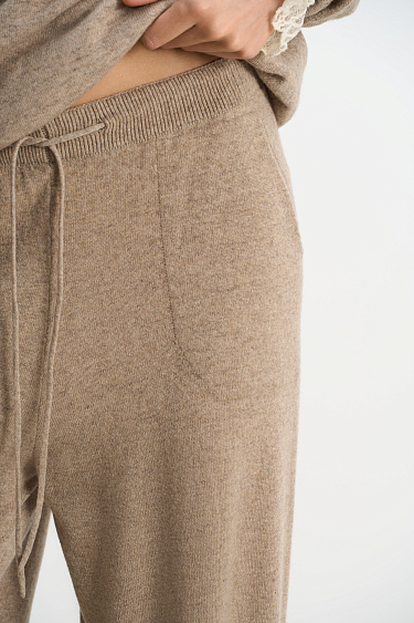 Banana trousers made of cashmere - BRUSNIKA Women Clothes