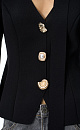 viscose jacket with accent buttons - BRUSNIKA. Women clothes