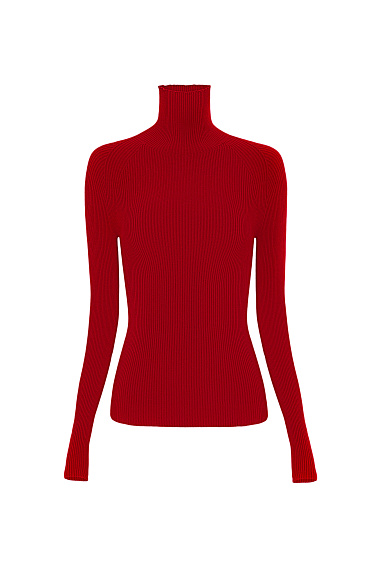 Ribbed knit turtleneck - BRUSNIKA Women Clothes