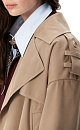 Double‑breasted short trench coat - BRUSNIKA. Women clothes
