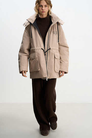Parka with synthetic filling and an additional collar - BRUSNIKA Women Clothes