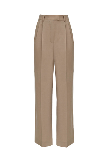 Wool palazzo pants - BRUSNIKA Women Clothes