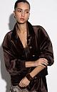 Woolen bomber jacket with a stand collar - BRUSNIKA. Women clothes