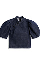 Asian‑style denim shirt - BRUSNIKA. Women clothes
