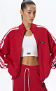 Knitted bomber jacket with stripes - BRUSNIKA. Women clothes