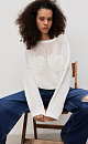 Knitted jumper with hearts - BRUSNIKA. Women clothes