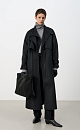 Single-breasted coat with a yoke - BRUSNIKA. Women clothes