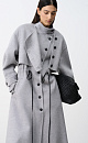 Single-breasted coat with a yoke - BRUSNIKA. Women clothes