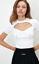 Bust cutout top - BRUSNIKA. Women clothes