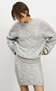 Knitted skirt with braids - BRUSNIKA. Women clothes