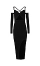 Twisted bodice dress  - BRUSNIKA. Women clothes