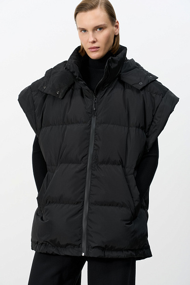 Oversized puffer vest - BRUSNIKA Women Clothes