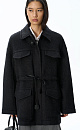 100% wool jacket with drawstring - BRUSNIKA. Women clothes
