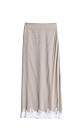Polka dot skirt with lace - BRUSNIKA. Women clothes