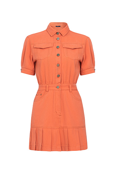 Short sleeve denim dress - BRUSNIKA Women Clothes