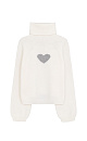 Jumper with a heart on the back - BRUSNIKA. Women clothes
