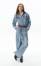 Denim overall with long sleeves - BRUSNIKA. Women clothes