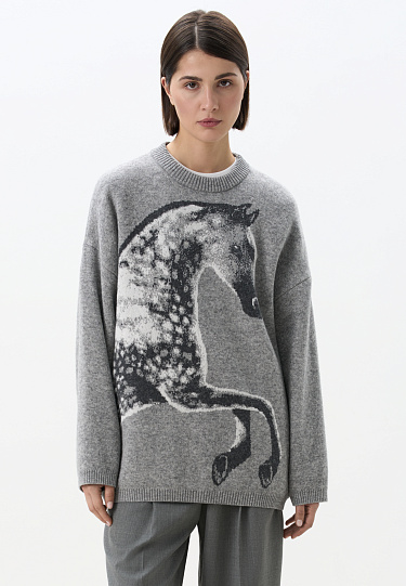 Horse print jumper - BRUSNIKA Women Clothes