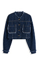 Fringed denim jacket - BRUSNIKA. Women clothes