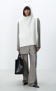 Knitted bib with hood - BRUSNIKA. Women clothes