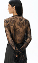Blouse with lace frill - BRUSNIKA. Women clothes