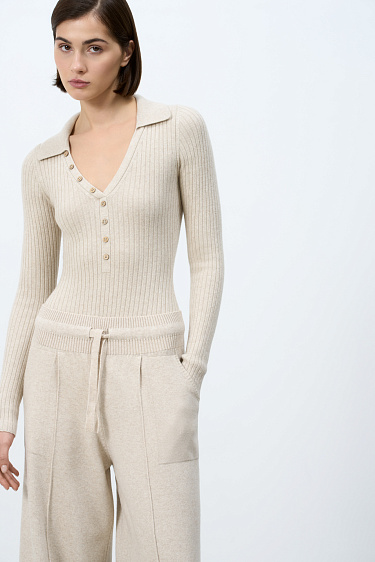 Cashmere and wool blend bodysuit - BRUSNIKA Women Clothes