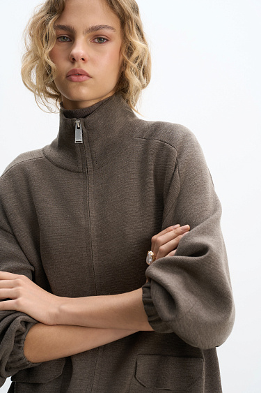 Bomber jacket with patch pockets - BRUSNIKA Women Clothes