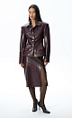 Textured eco-leather jacket - BRUSNIKA. Women clothes