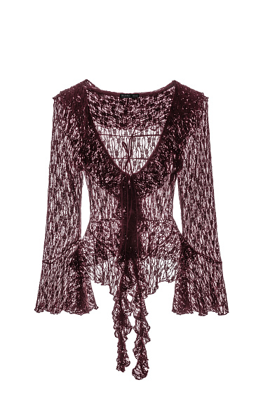 blouse with ruffles - BRUSNIKA Women Clothes