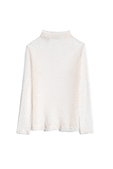 Transparent top with sequins - BRUSNIKA Women Clothes