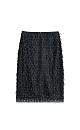Midi skirt with fringe - BRUSNIKA. Women clothes