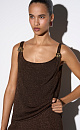 Top with lurex and decorative straps - BRUSNIKA. Women clothes