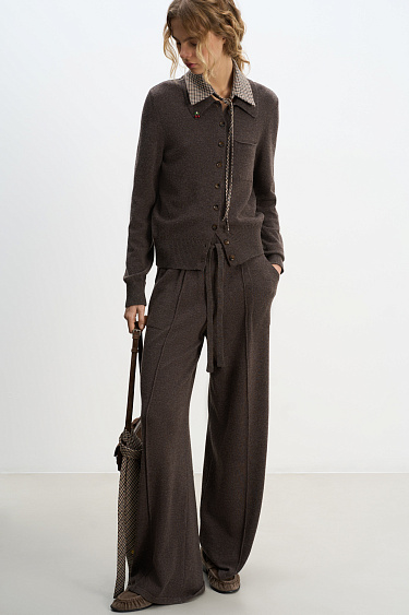 Wide cashmere trousers - BRUSNIKA Women Clothes