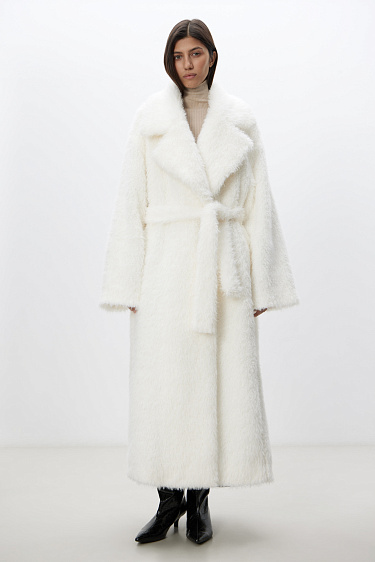 Faux Fur Coat - BRUSNIKA Women Clothes