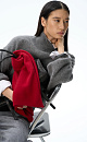 Fox-fur jumper with a high collar - BRUSNIKA. Women clothes