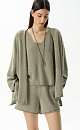 Loose 100% linen cardigan - BRUSNIKA. Women clothes