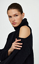 Jumper with cut-out on the shoulder - BRUSNIKA. Women clothes