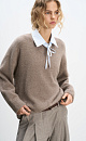 Oversized fox down jumper - BRUSNIKA. Women clothes