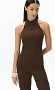 Ribbed viscose top - BRUSNIKA. Women clothes